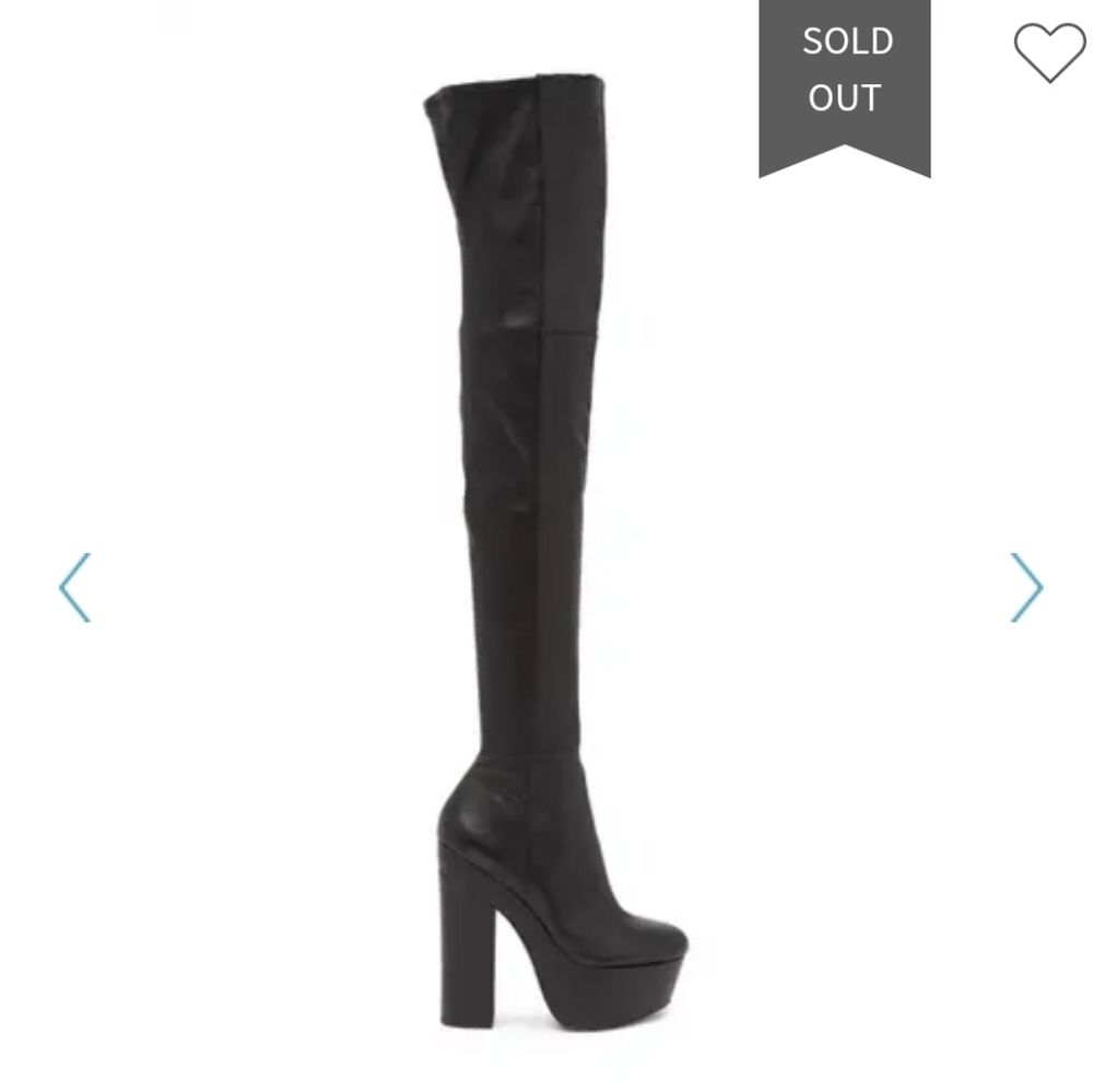 Alice +Olivia black thigh high boots NWOT